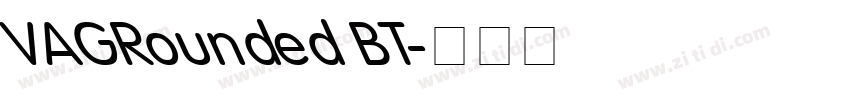 VAGRounded BT字体转换